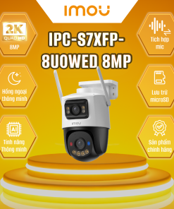 Camera wifi ngoài trời 2 ống kính siêu nhạy sáng IPC-S7XFP-8U0WED (Cruiser Dual 2 Pro 8MP)