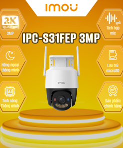 Camera Imou IPC-S31FEP Wifi PT Full Color 3.0MP Mic + Loa